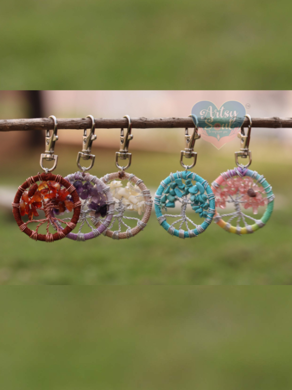 Symbolic Harmony: Tree of Life Bag Charm