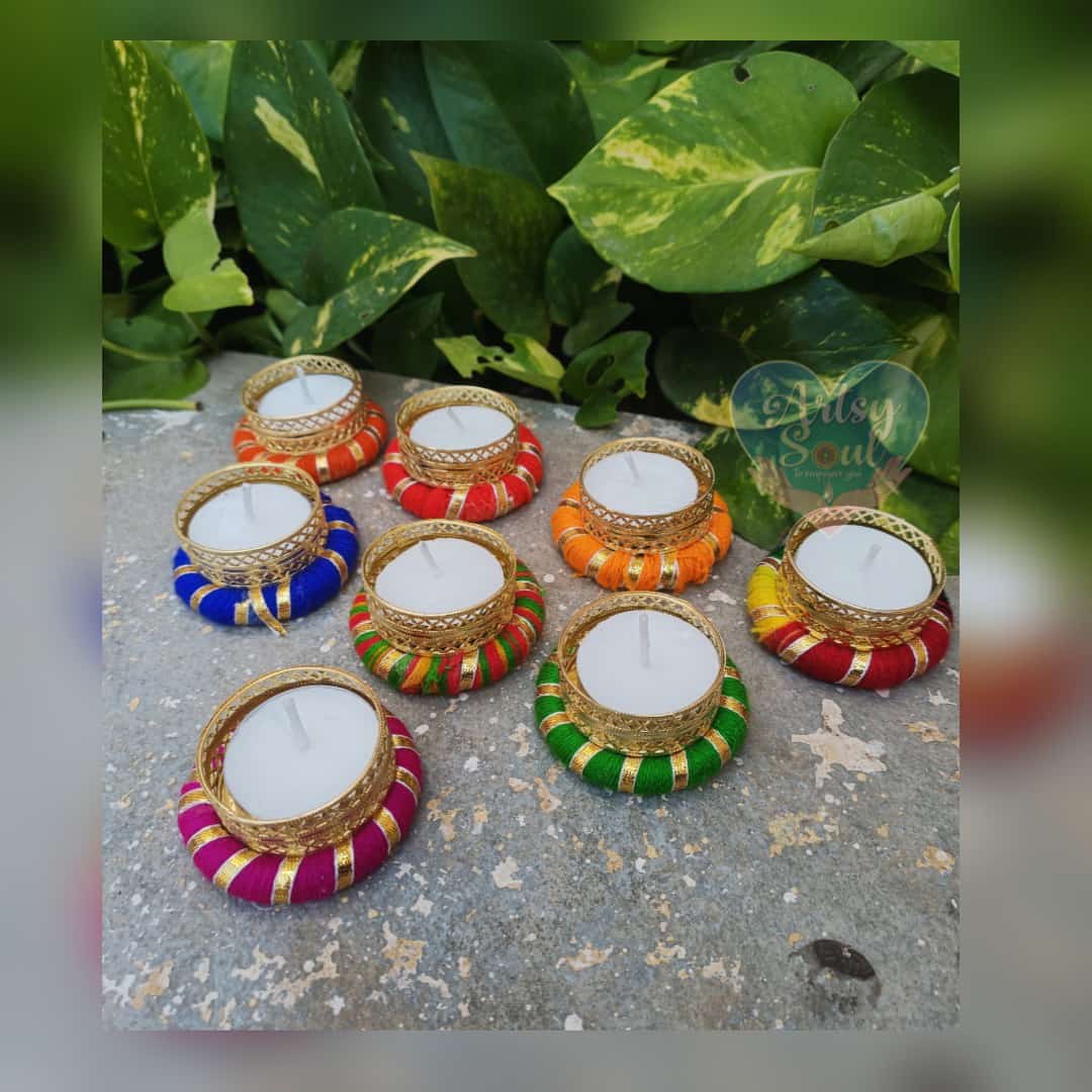 Vibrant Diwali Celebrations: Colorful Diyas for Radiant Joy