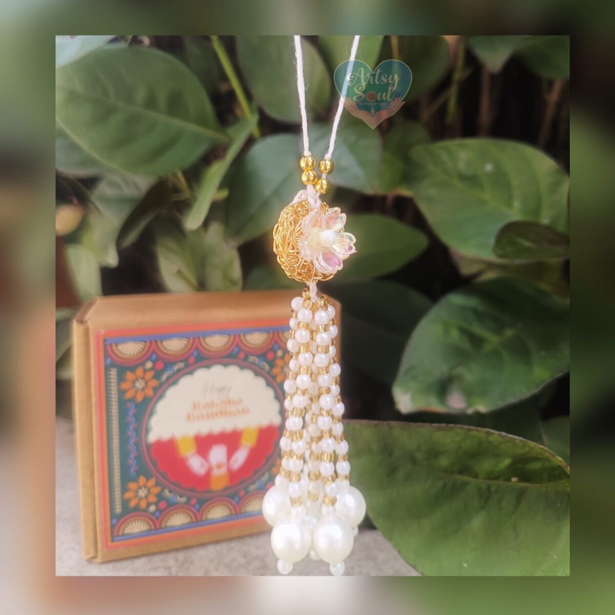 Flower lumba rakhi